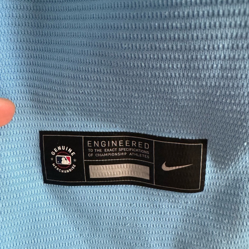 Nike Light Blue Athletic Jersey - Picture 3 of 3